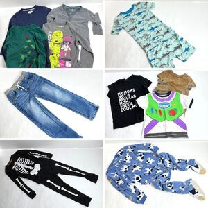 Boys 5T Bundle 14 Pieces Shirts Pants Pajamas Carters Disney Buzz Old Navy